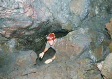 Emerging from Ka'eleku Caverns